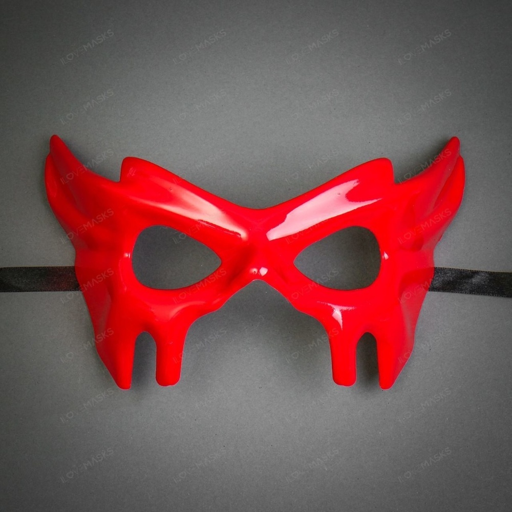 Devil Halloween Masquerade Eye Mask - Bloody Red